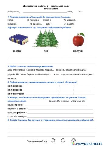 Діагностувальна робота