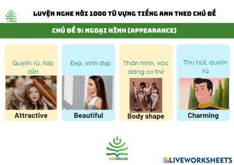 Tự luyện nghe nói 1000 từ vựng tiếng Anh theo chủ đề