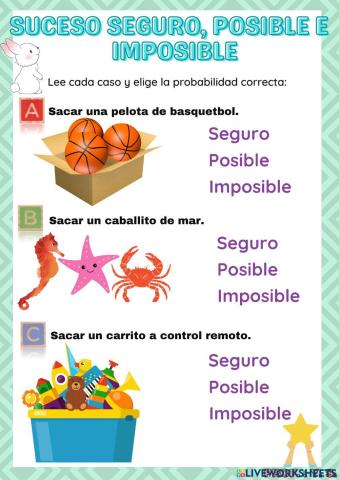 Seguro, posible e imposible