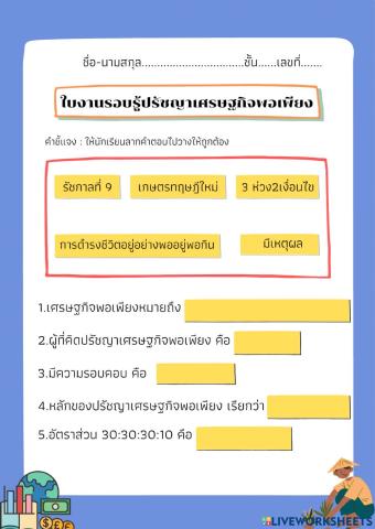 รอบรู้ปรัชญาเศรษฐกิจพอเพียง