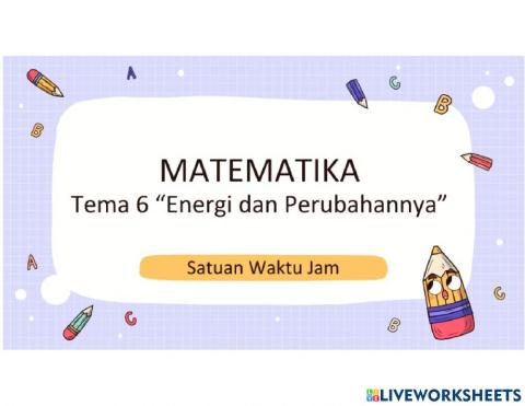 Materi MTK Tema 6Subtema 1