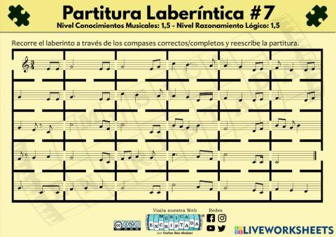 Partitura Laberíntica 7