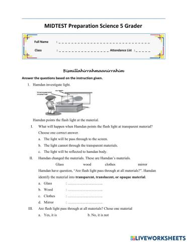 L421 WORKSHEET