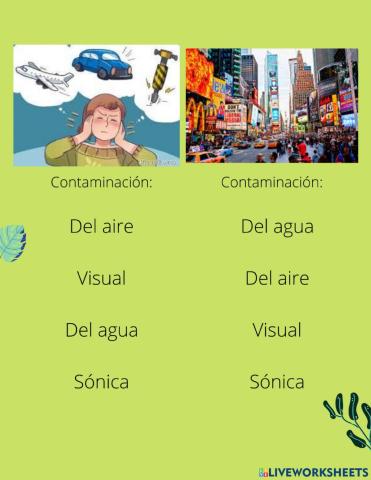 Tipos de contaminación