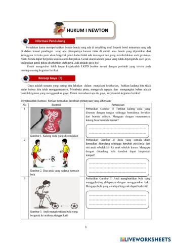 Materi Hukum I newton