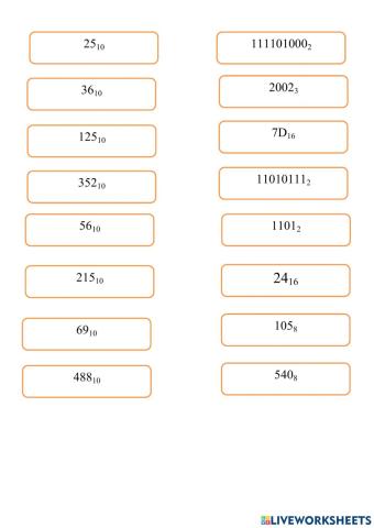 Number systems