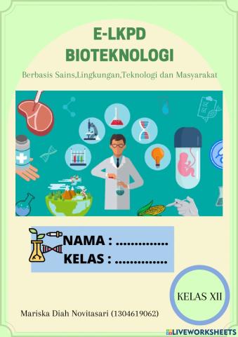 E-LKPD Materi Bioteknologi Kelas XII