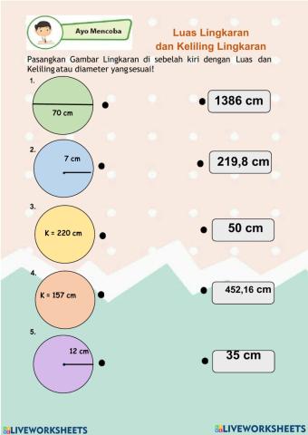 Lkpd luas dan keliling lingkaran
