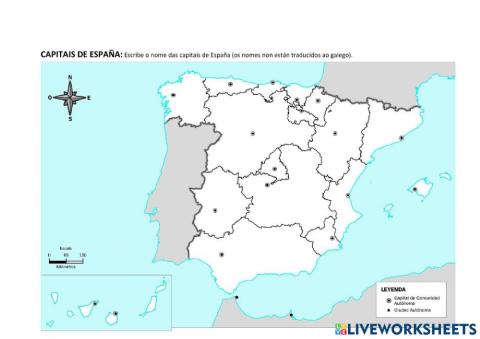 Capitais de España