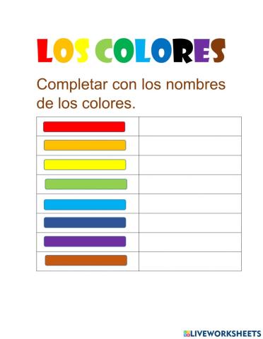 Los colores