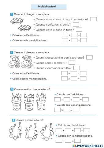 Problemi di moltiplicazione