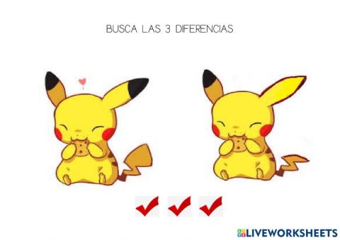 Diferencias pikachu