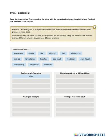 Mindset IELTS 2 - Reading Skills Modules - Unit 7 Ex2