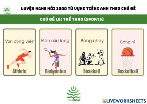 Tự luyện nghe nói 1000 từ vựng tiếng Anh thông dụng