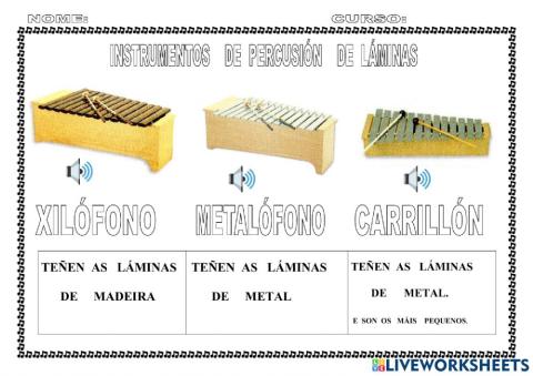 Instrumentos de láminas