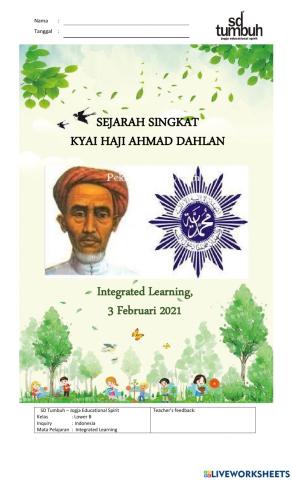 Biodata Kiai Haji Ahmad Dahlan-L