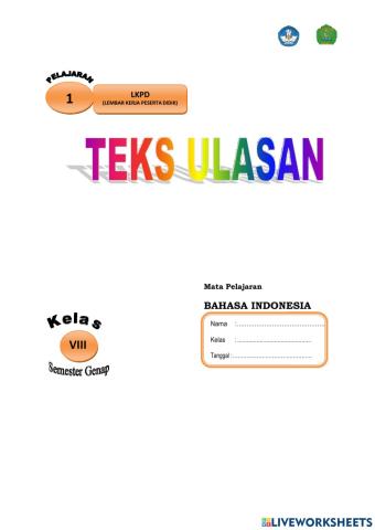 Teks Ulasan Pertemuan 1