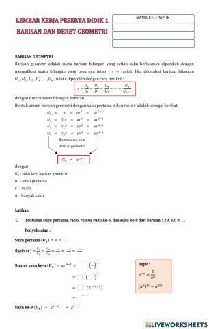 Barisan geometri