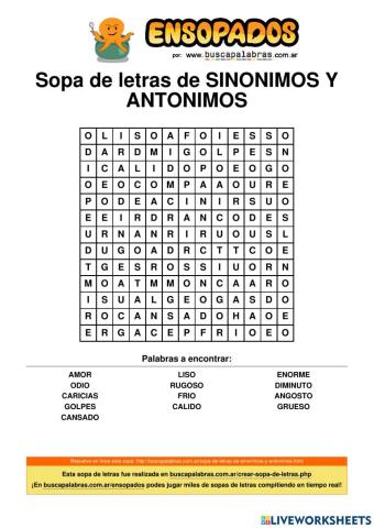 Sopa de letras