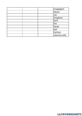 Irregular Verbs Practice