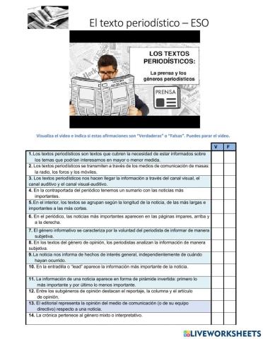 ¿Qué es el texto periodístico?