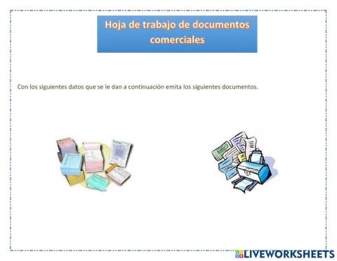 Documentos comerciales