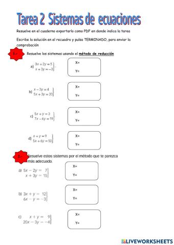 Sistemas ecuaciones lineales