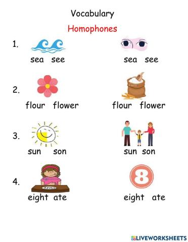 Homophones