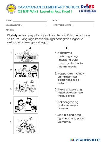 Q3 week 3 esp learning act. sheet 1