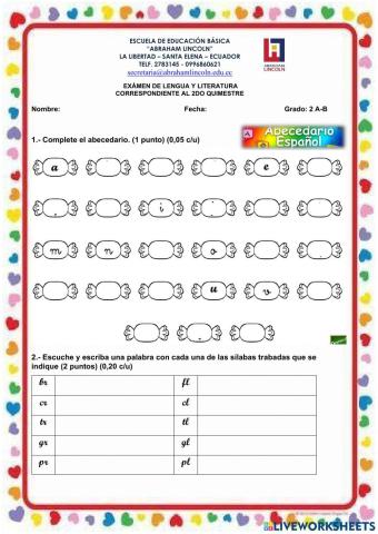 Examen 2 Quimestre