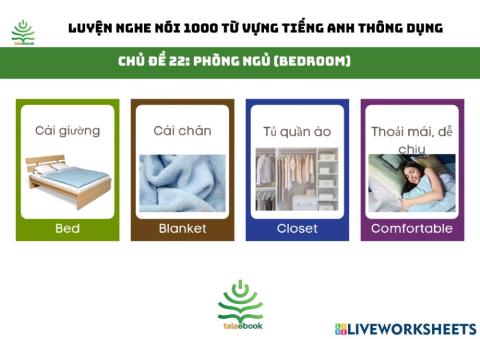 Tự luyện nghe nói 1000 từ vựng tiếng Anh thông dụng