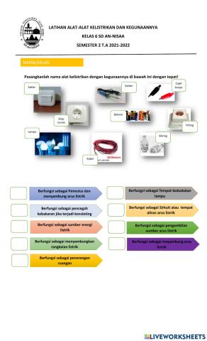 Alat Kelistrikan dan kegunaannya