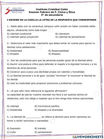 Evaluación febrero