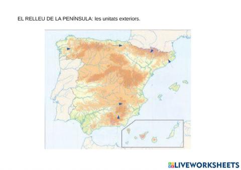 El relleu de la península: les unitats exteriors.