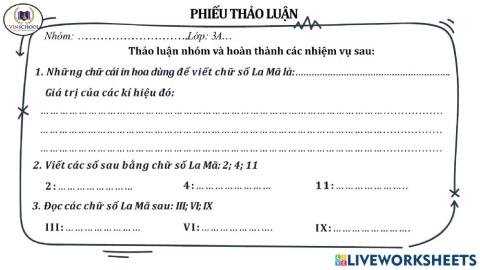 Phiếu thảo luận