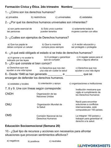 Formacion y socioemocional