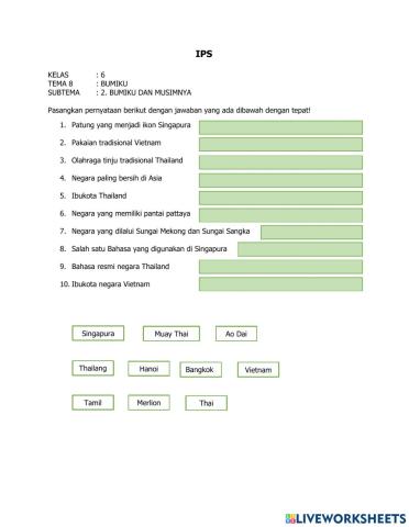 Uh ips kelas 6 tema 8 subtema 2