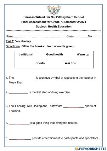 Final Assessment