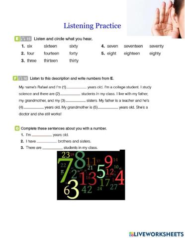 Listening Practice - Numbers