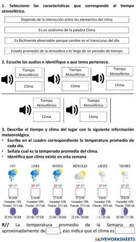 Cuestionario Virt (Clima y Tiempo Atmosférico)