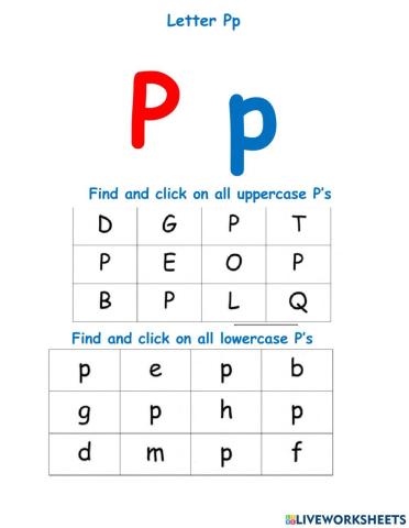 Letter Pp