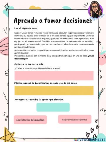 Aprendo a tomar decisiones