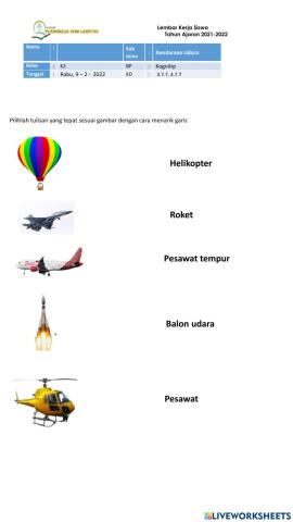 Alat transportasi Udara