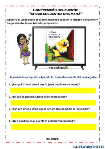 Cuento Choco encuentra una mamá