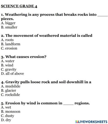 Science 4 week 22