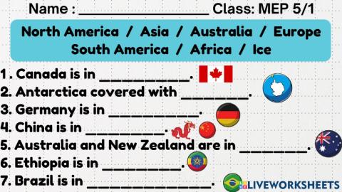 Social P.5-Continents