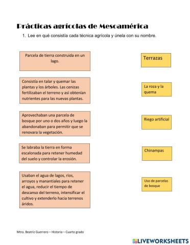 Prácticas agrícolas de mesoamérica