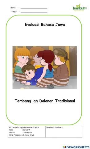 Evaluasi Tembang lan Dolanan Tradisional-Essay