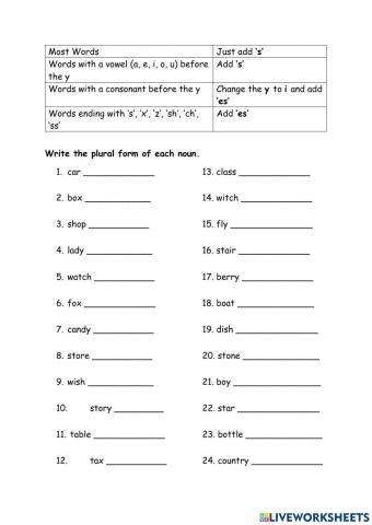 Plural Rules 1-4