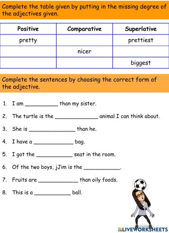 Comparing Adjectives